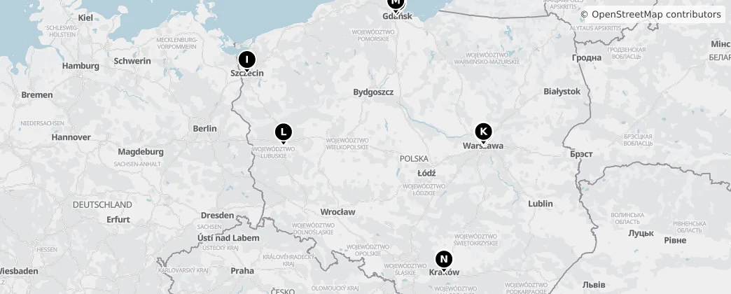 Map of Polónia