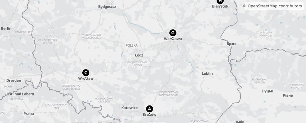Map of Polónia