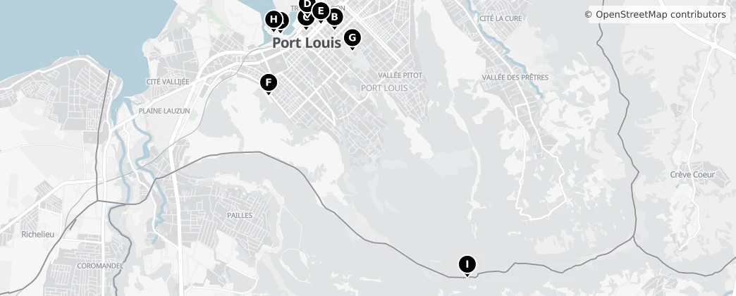 Map of Porto Luís