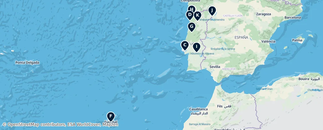 Map of Portugal