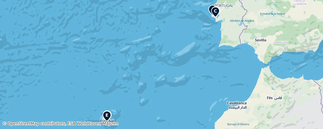Map of Portugal