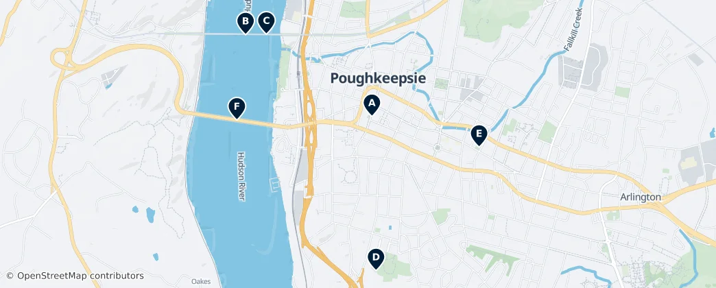 Map of Poughkeepsie