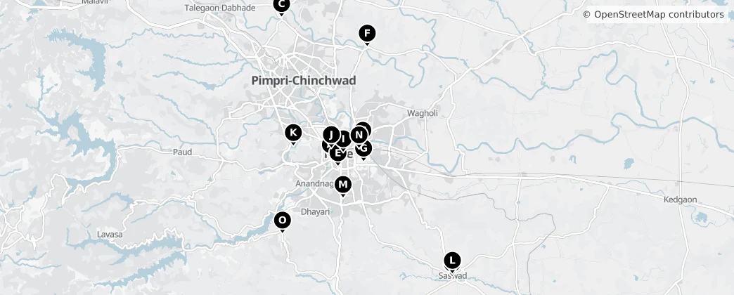 Map of Pune District