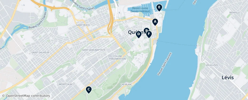 Map of Quebec