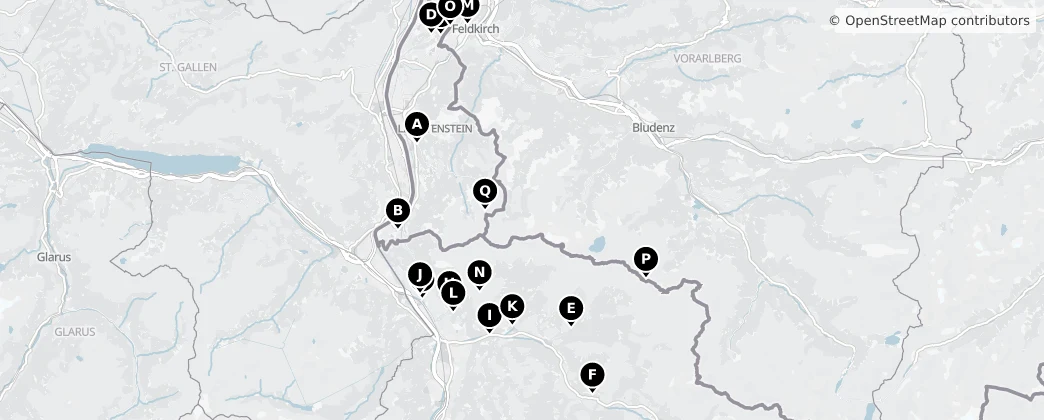 Map of Cordilheira de Rätikon