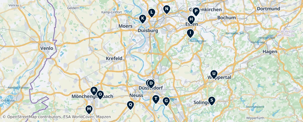 Map of Düsseldorf