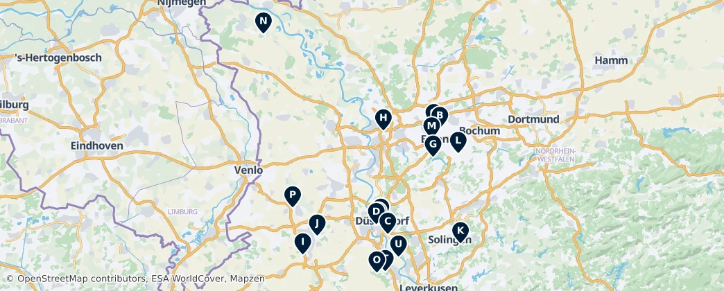 Map of Düsseldorf