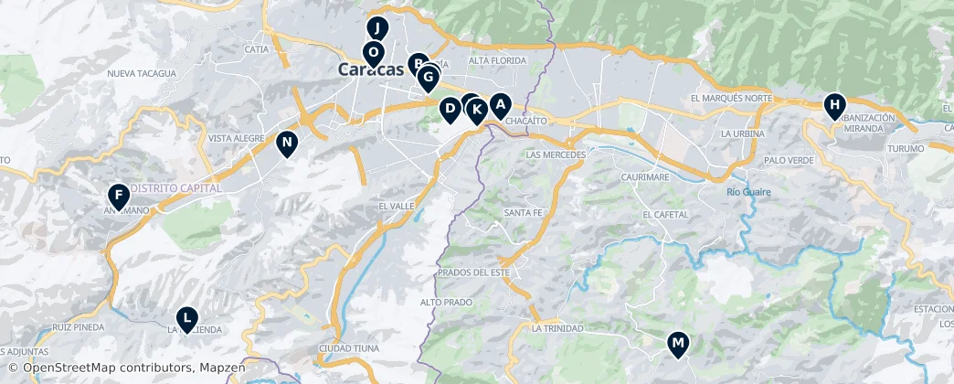 Map of Región Capital