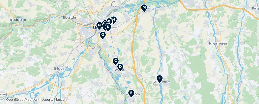 Map of Region Donau-Iller (BY)