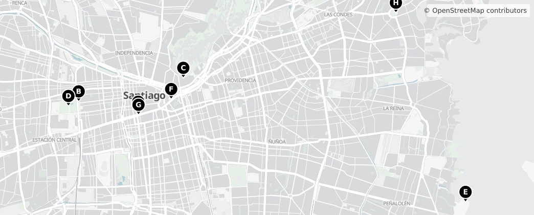 Map of Região Metropolitana de Santiago