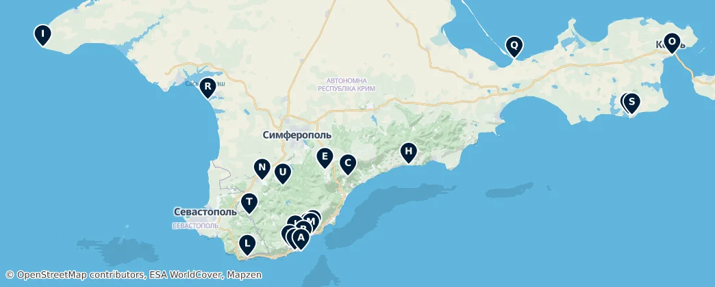 Map of República Autônoma da Crimeia