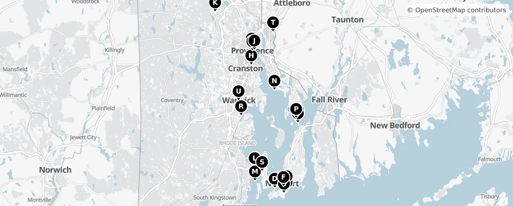 Map of Rhode Island