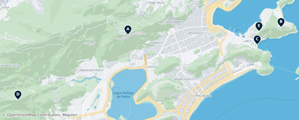 Map of Rio de Janeiro