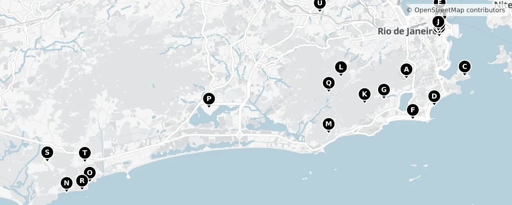 Map of Rio de Janeiro