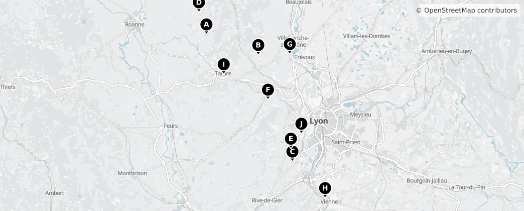 Map of Ródano