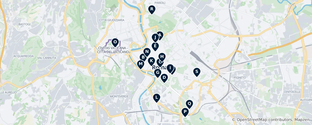 Map of Roma