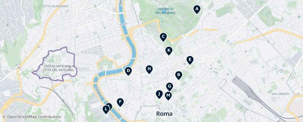 Map of Roma