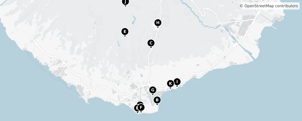 Map of San Bartolomé de Tirajana