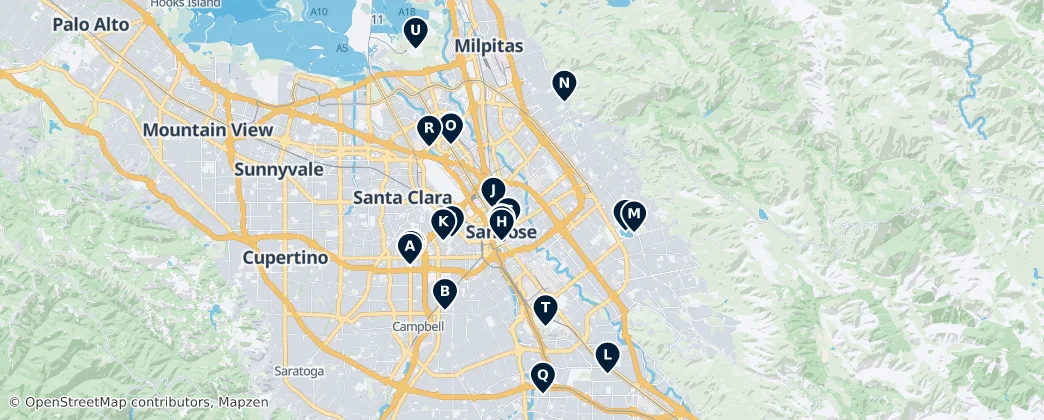 Map of San José