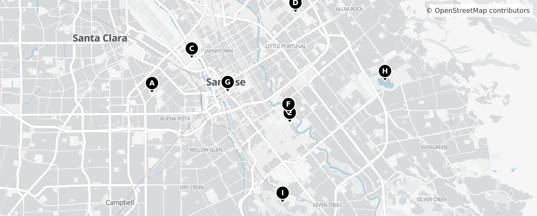 Map of San José