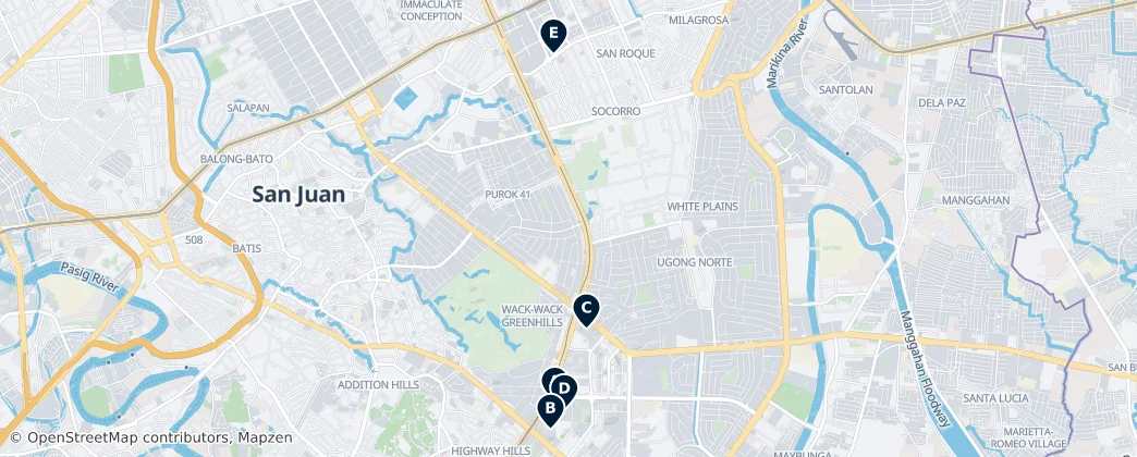 Map of San Juan