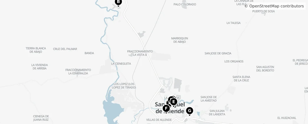 Map of San Miguel de Allende