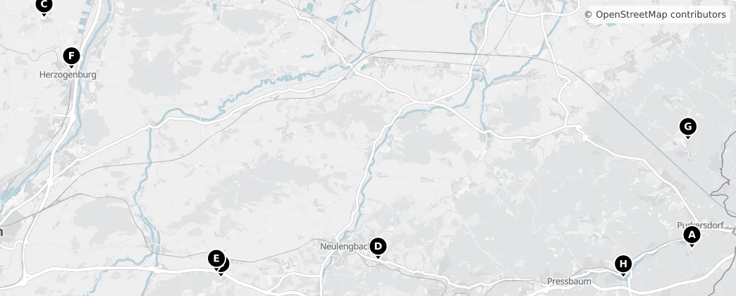 Map of Sankt Pölten