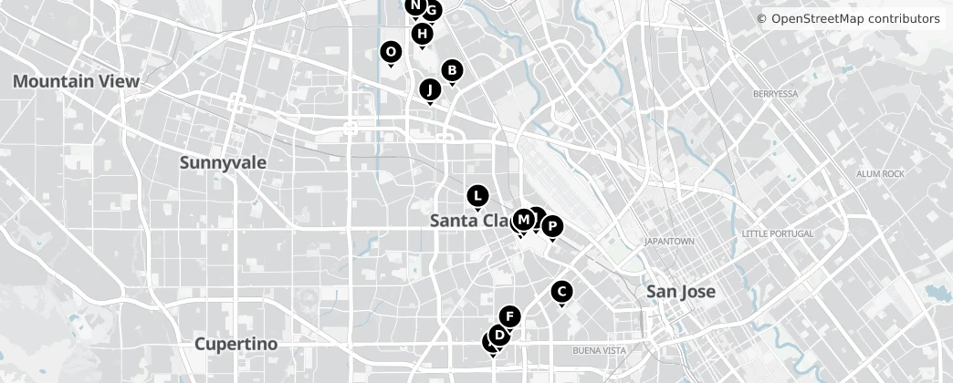 Map of Santa Clara