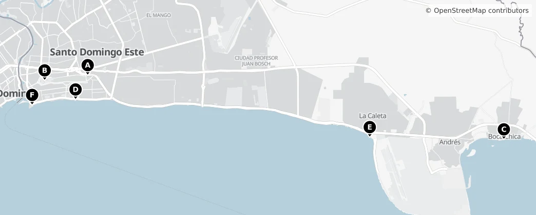 Map of Santo Domingo