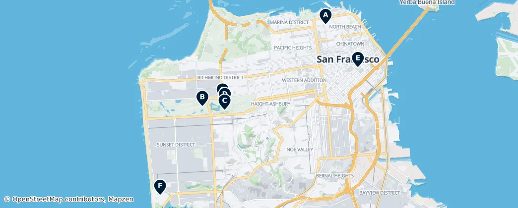 Map of São Francisco
