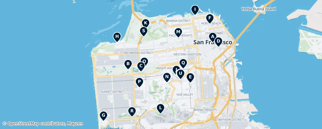 Map of São Francisco