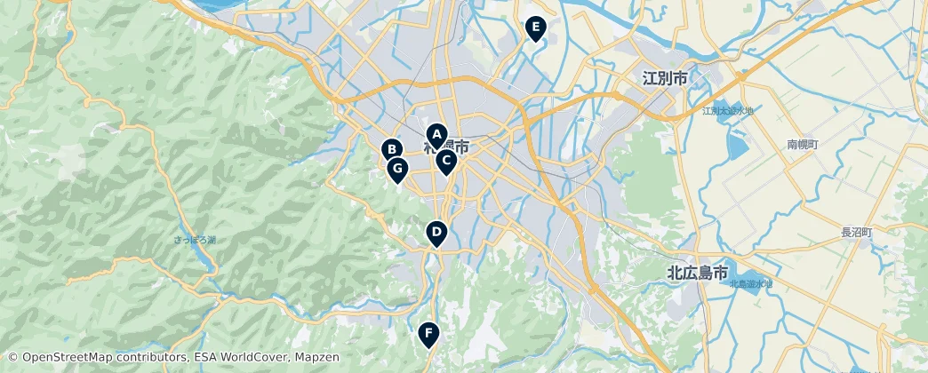 Map of Sapporo