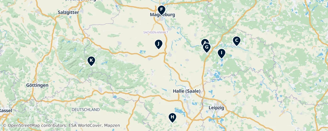 Map of Alta Saxônia