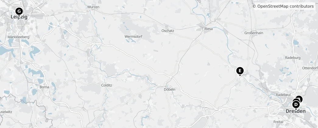 Map of Saxônia