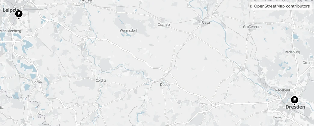 Map of Saxônia