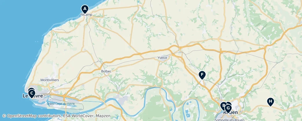 Map of Sena Marítimo