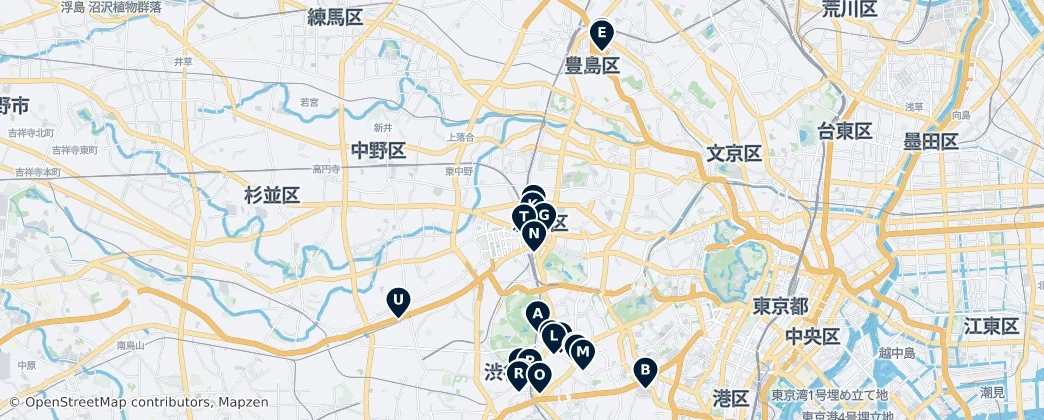 Map of Shinjuku