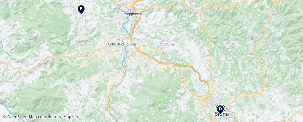 Map of Siena