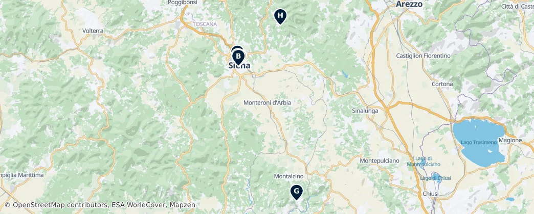 Map of Siena