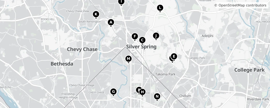 Map of Silver Spring