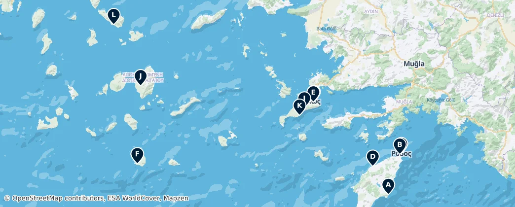 Map of Egeu Meridional