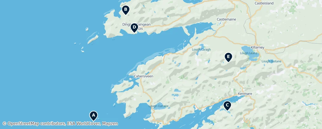 Map of South and West Kerry Municipal District (2014-2019)