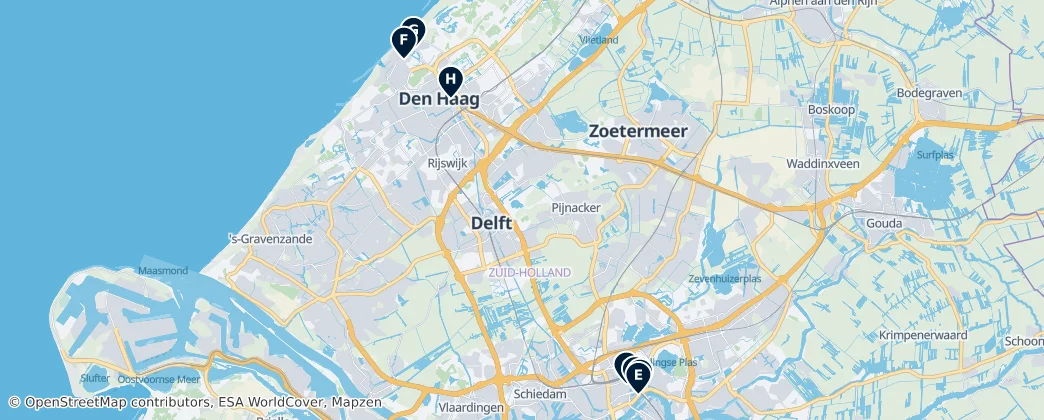 Map of Holanda do Sul