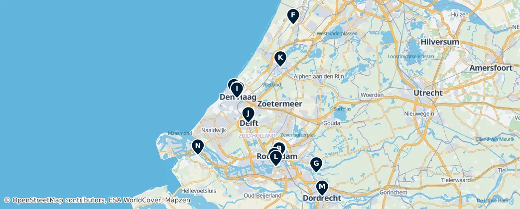 Map of Holanda do Sul