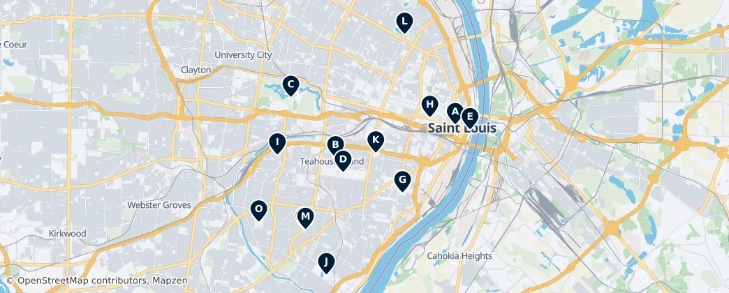 Map of St. Louis