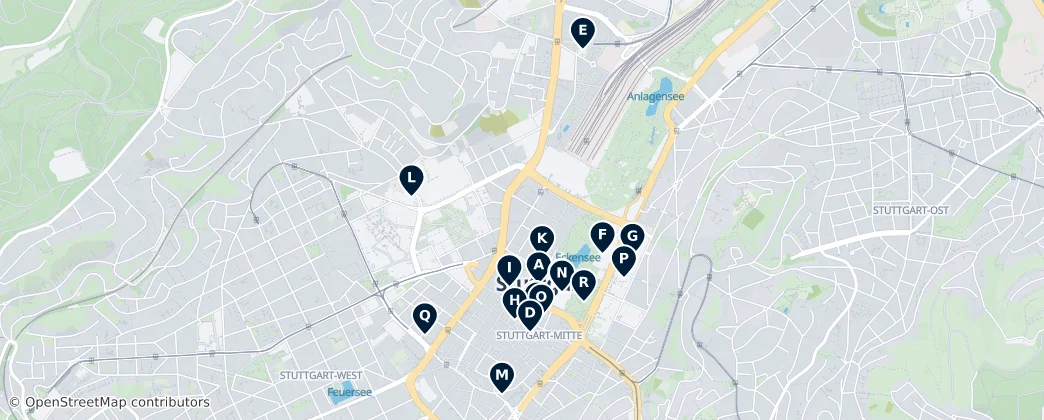 Map of Stuttgart-Mitte