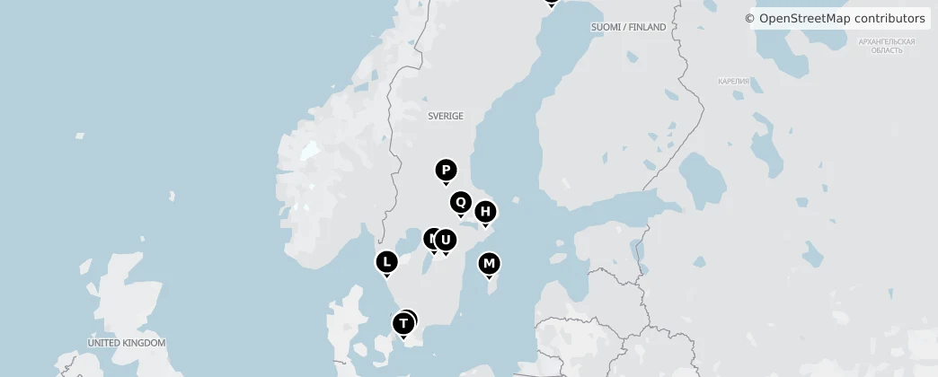 Map of Suécia