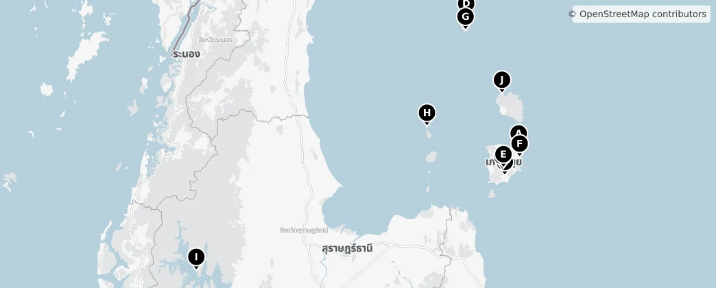 Map of Surat Thani