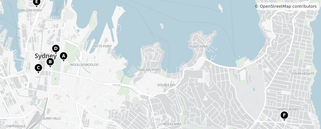 Map of Sydney