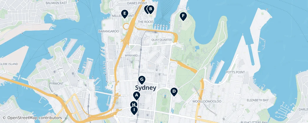 Map of Sydney